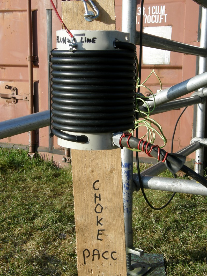 Choke balun voor de 80m Inverted L.